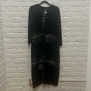 1997 Blue Fish Velvet Dress